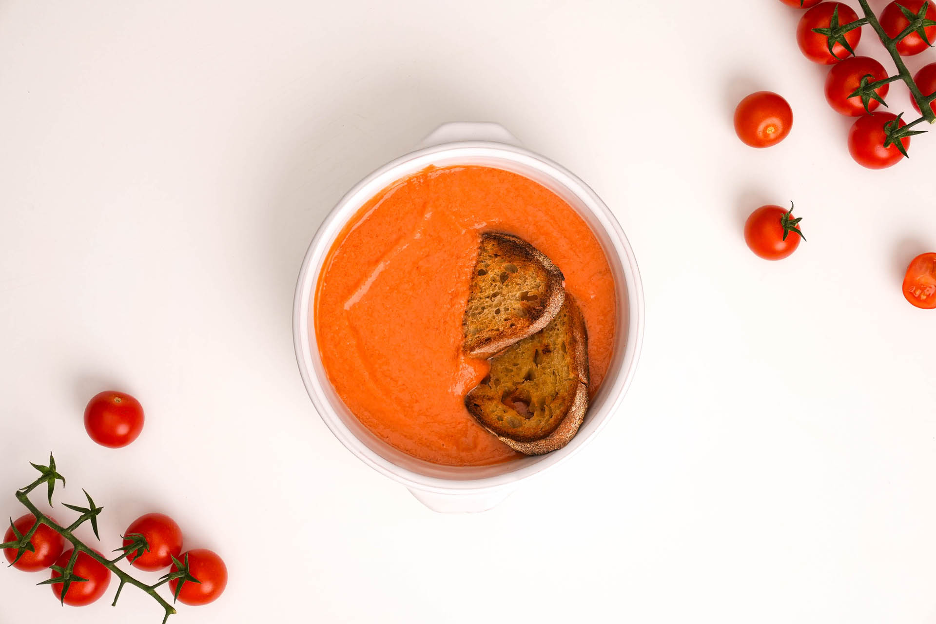 Gazpacho di pomodorino ciliegino Kamarino